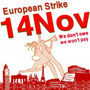 Поддержка акции трудящихся Европы 14 ноября 