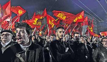 Солидарность с рабочими Греции, с ПАМЕ и с КПГ