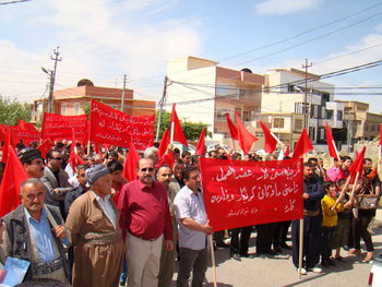 Курдистанские рабочие заявляют о своих требованиях перед Парламентом