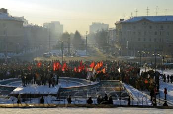 Новосибирск: митинг против фальсификации выборов в Госдуму